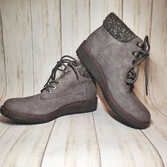 Gray Grey Blowfish Malibu comet ankle boots size 11 - Picture 4 of 9